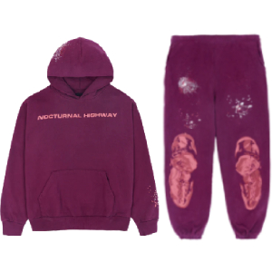 Sp5der Nocturnal Highway Tracksuit Purple