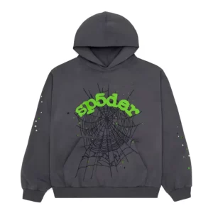 Sp5der Wait Web Hoodie Slate Grey